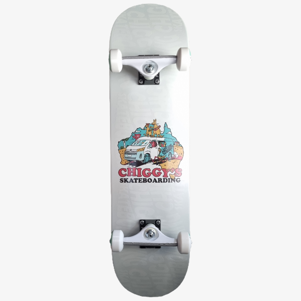 Chiggy's Skateboarding Complete White