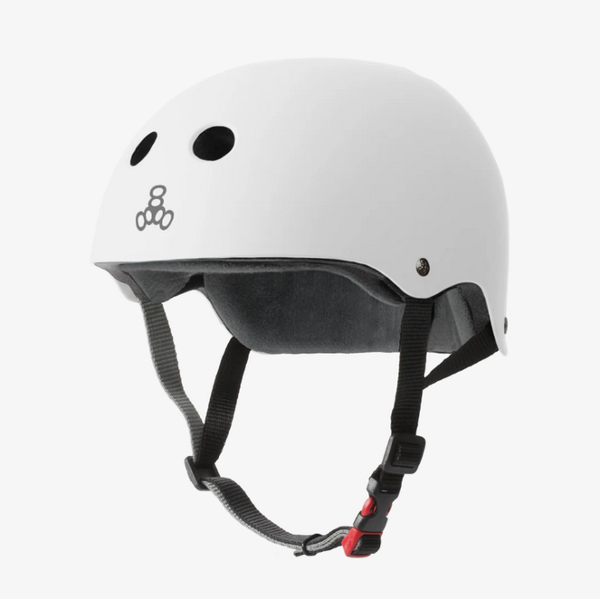 Triple 8 THE Certified Helmet SS White Matte